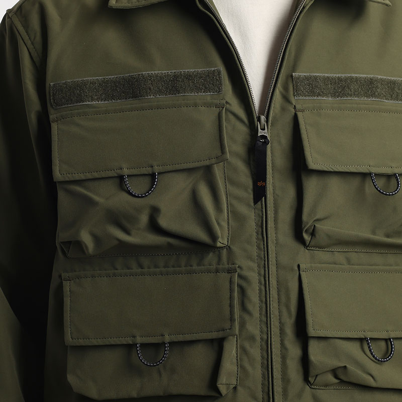 мужская куртка Alpha Industries Nylon Cargo Shirt Jacket  (MJN53000C1-green)  - цена, описание, фото 5